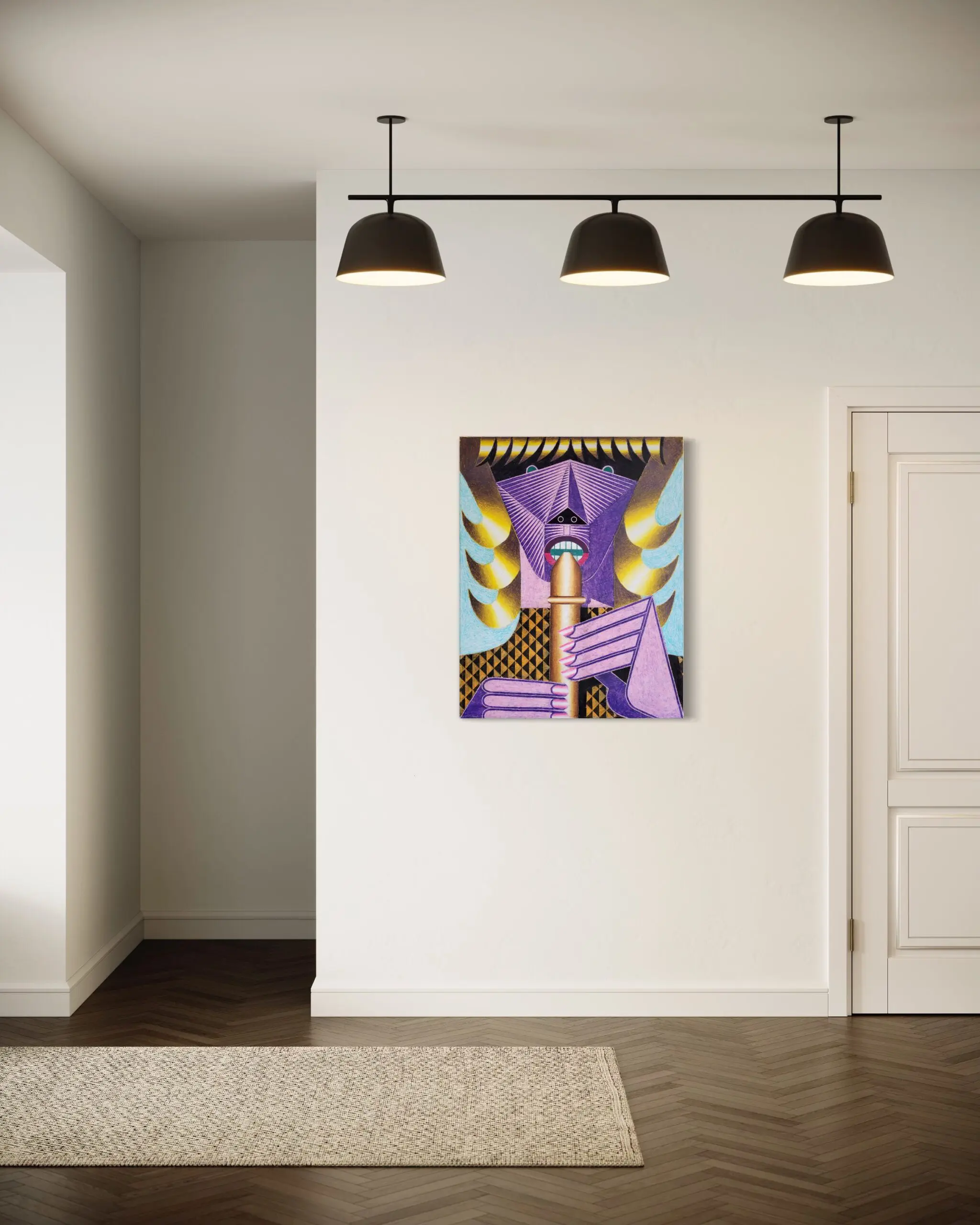 Juergen Grewe painting view in a room Juergen Grewe painting view in a room