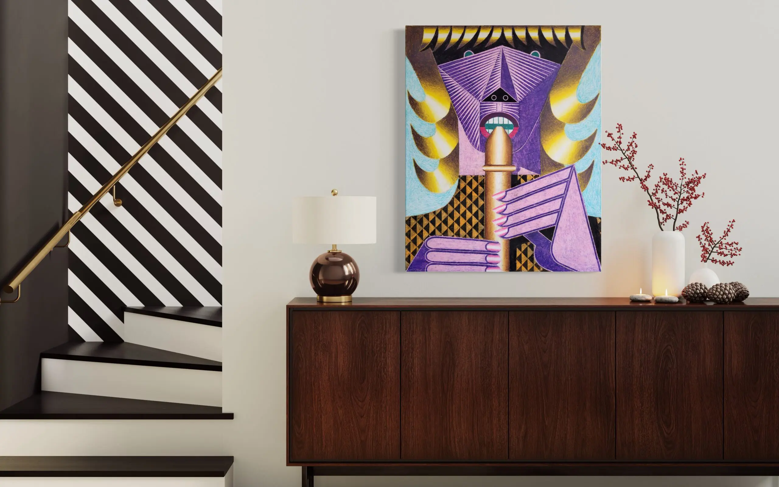 Juergen Grewe painting view in a room Juergen Grewe painting view in a room