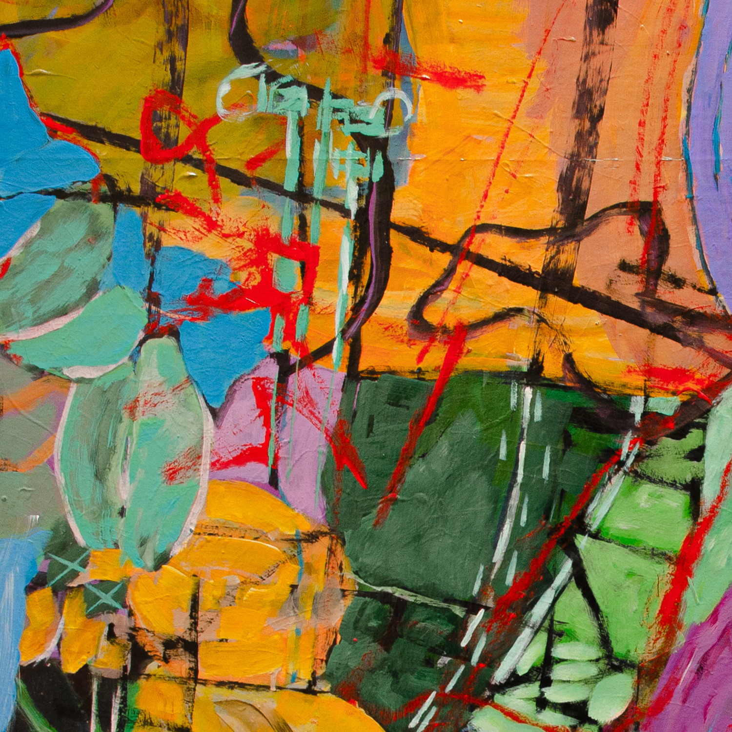 Sunset Mirage Detail Abstract Art detail image