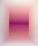 Geometric magenta painting by Andy Harwood