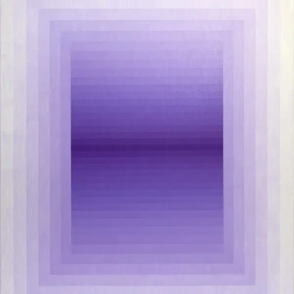 Geometric violet painting by Andy Harwood