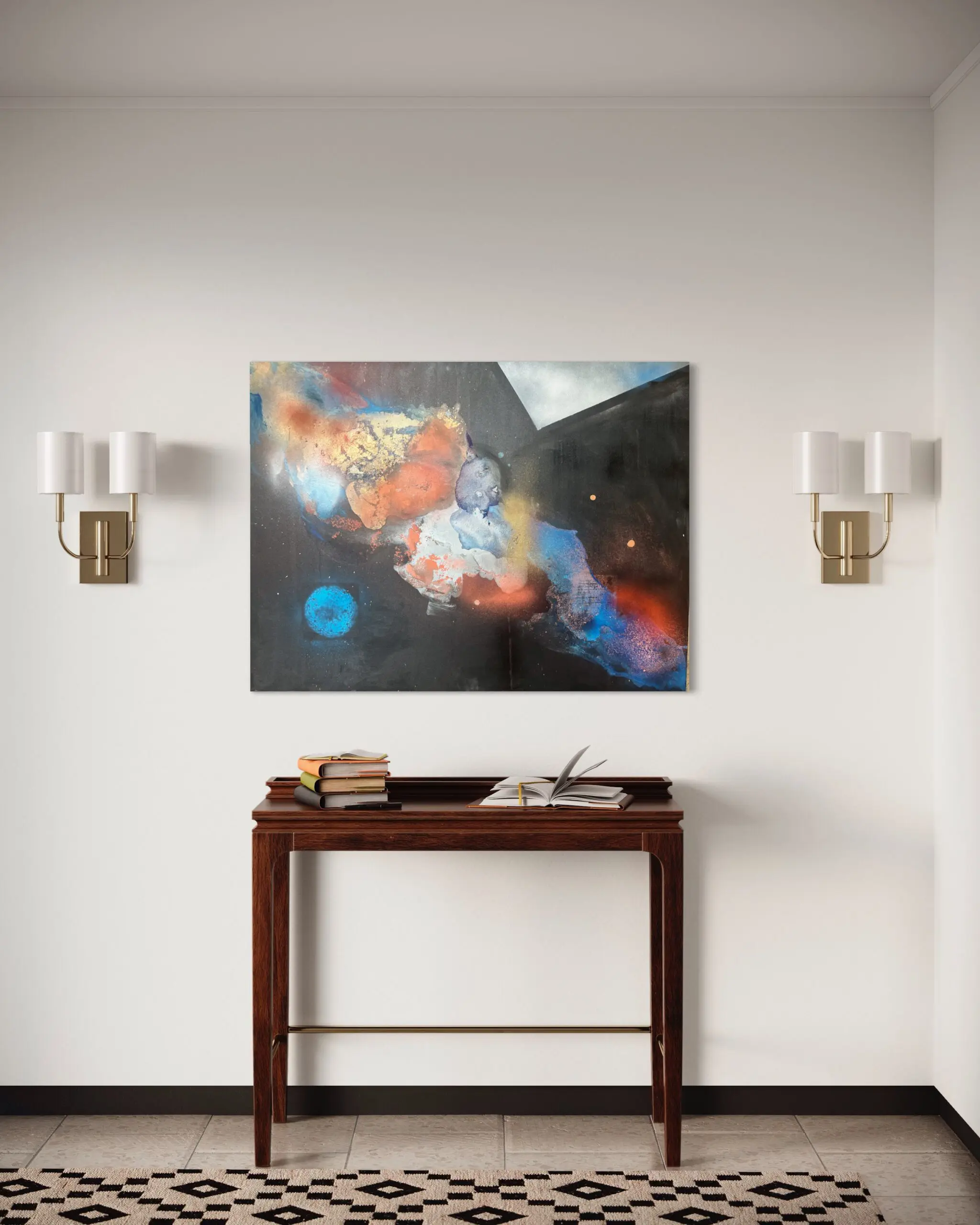 Bonita Helmer spacial artwork view in a room Bonita Helmer spacial artwork view in a room