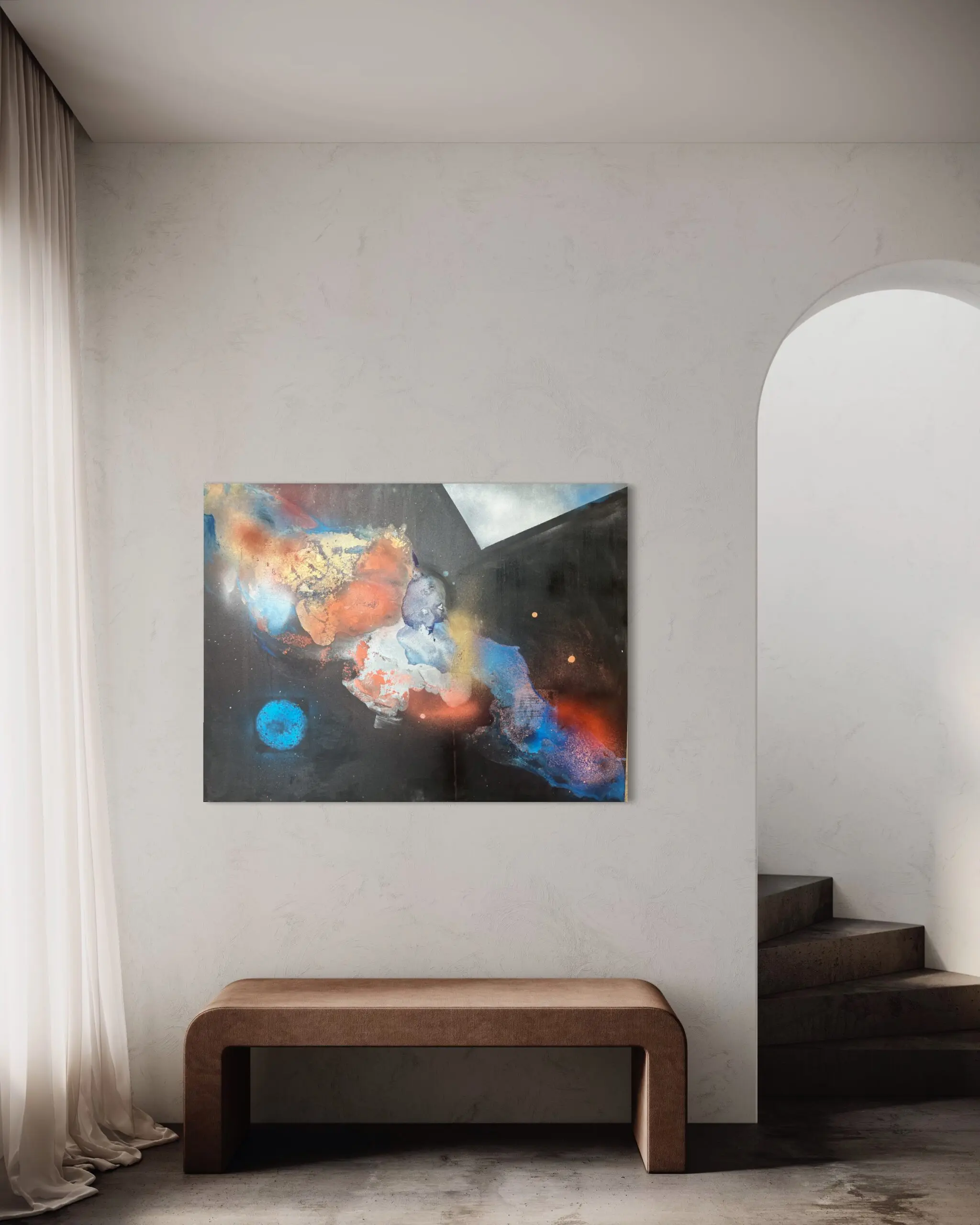 Bonita Helmer spacial artwork view in a room Bonita Helmer spacial artwork view in a room