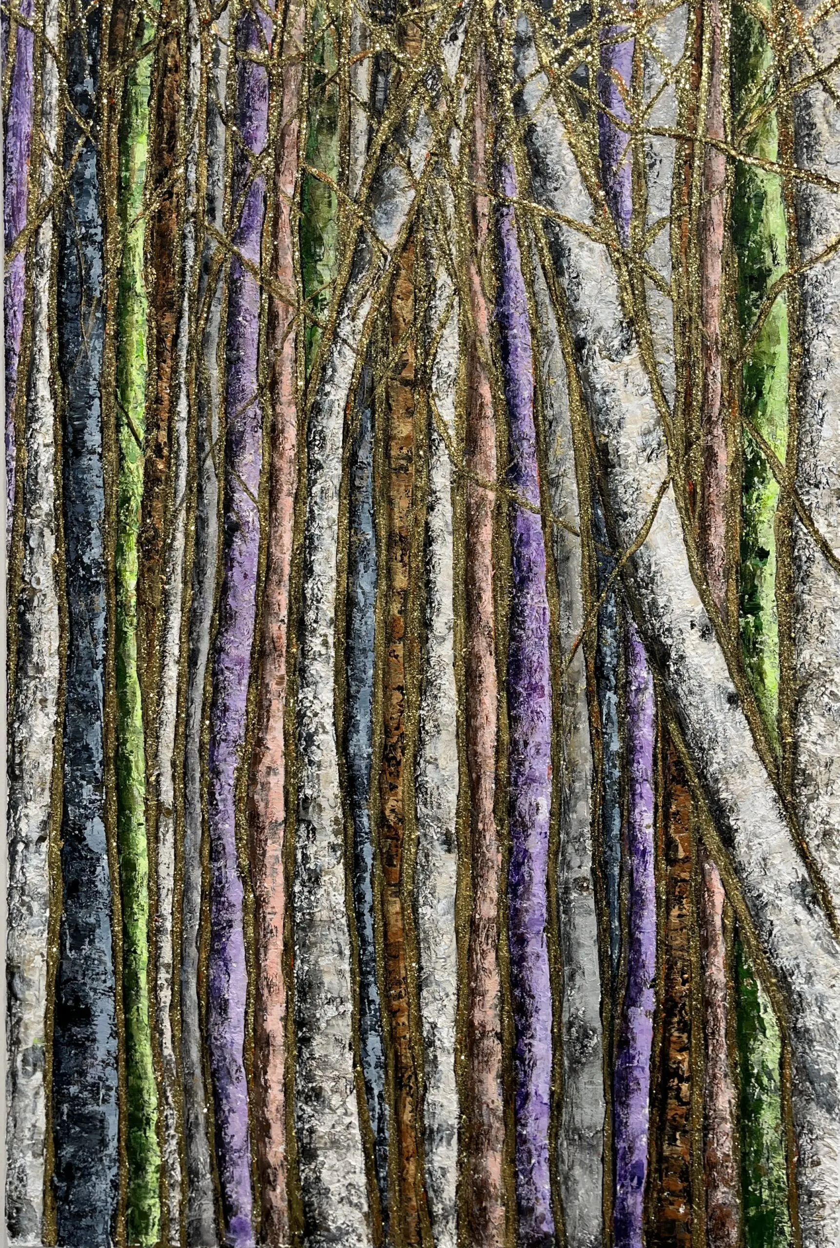 GOLDEN THREAD 60X40 by Haleh Mashian