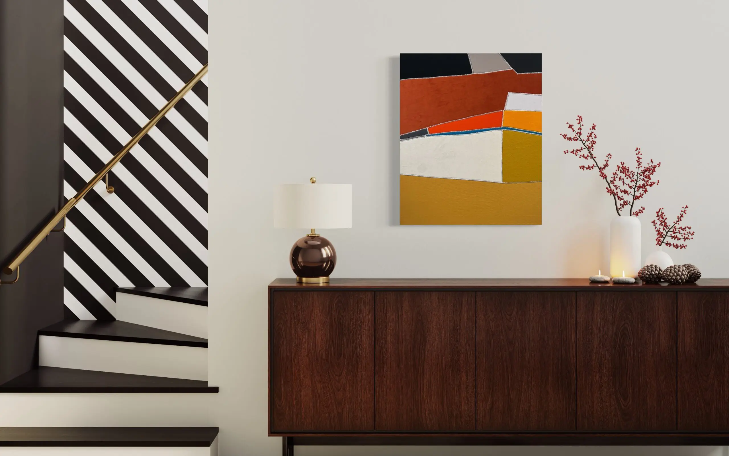 357 by James Ellwanger fabric artwork 357 by James Ellwanger view in a room of his fabric artwork