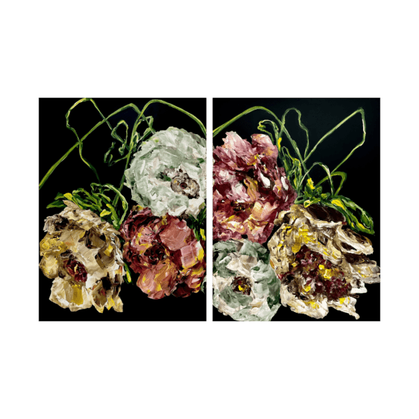 Ramona Stelzer Wildly Kissed diptych