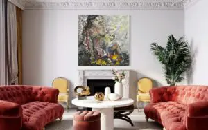 DISINTEGRATED by Haleh Mashian on display in a room