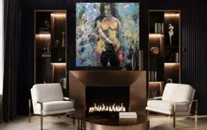 Different artwork from Mash Gallery on display in a home.