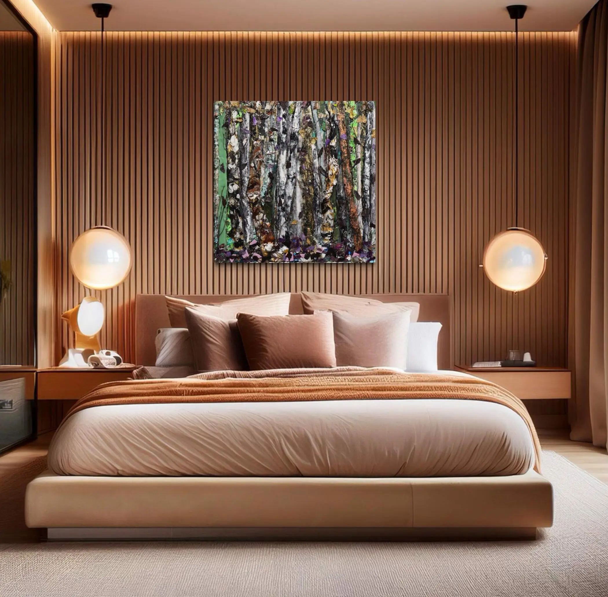 warm fall 2024 inspiration wooden room cozy vibes chill happy serene