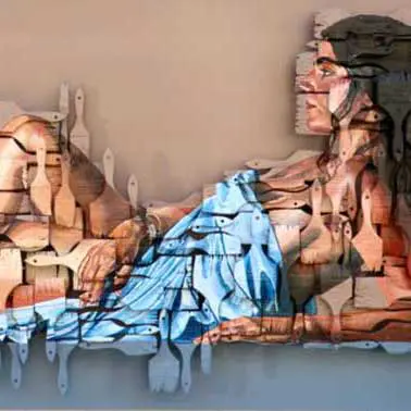 Detail of A Brush with Beauty