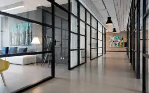 Office Space with Contemporary Art from Mash Gallery