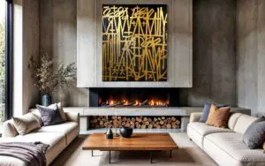 Malibu Nights by RETNA on display in a room