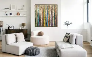 Golden Veil by Haleh Mashian on display