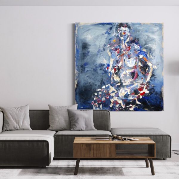 Femme 1 by Haleh Mashian view in a modern room