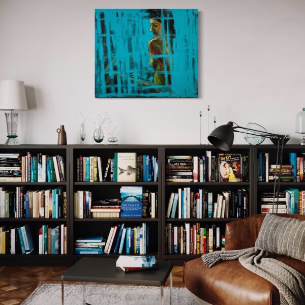 HOPE, a painting by Haleh Mashian, on view in a room