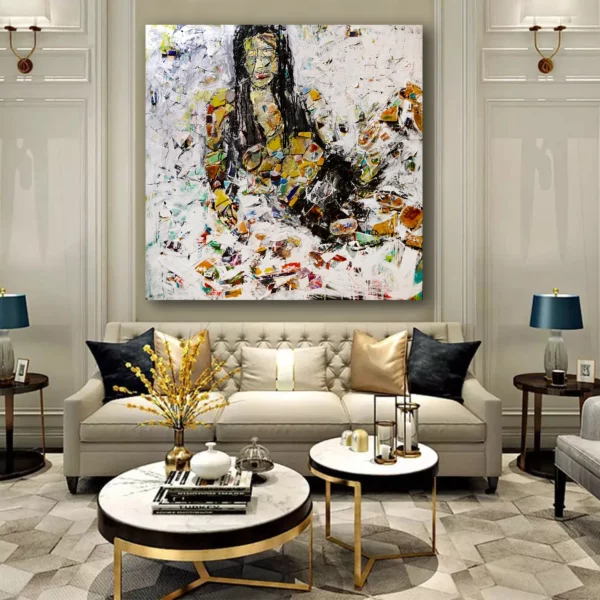 INNER VIBRATION 2 by Haleh Mashian in an room