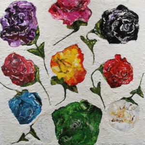 MULTICOLOR ROSE by Haleh Mashian