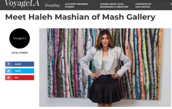 Haleh Mashian of Mash Gallery, in Voyage LA