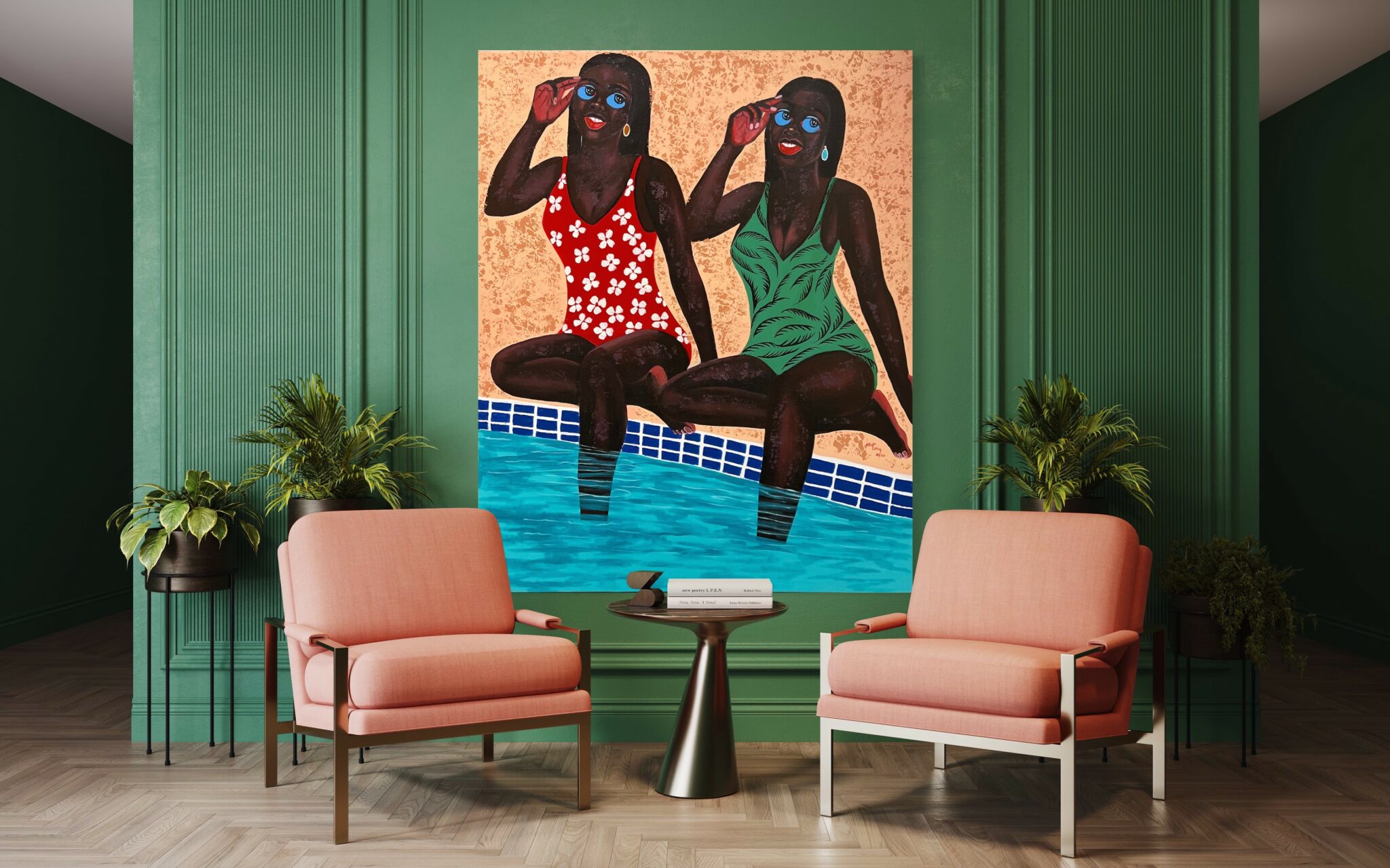 Jane on Jane by Philip Letsu on display in a room