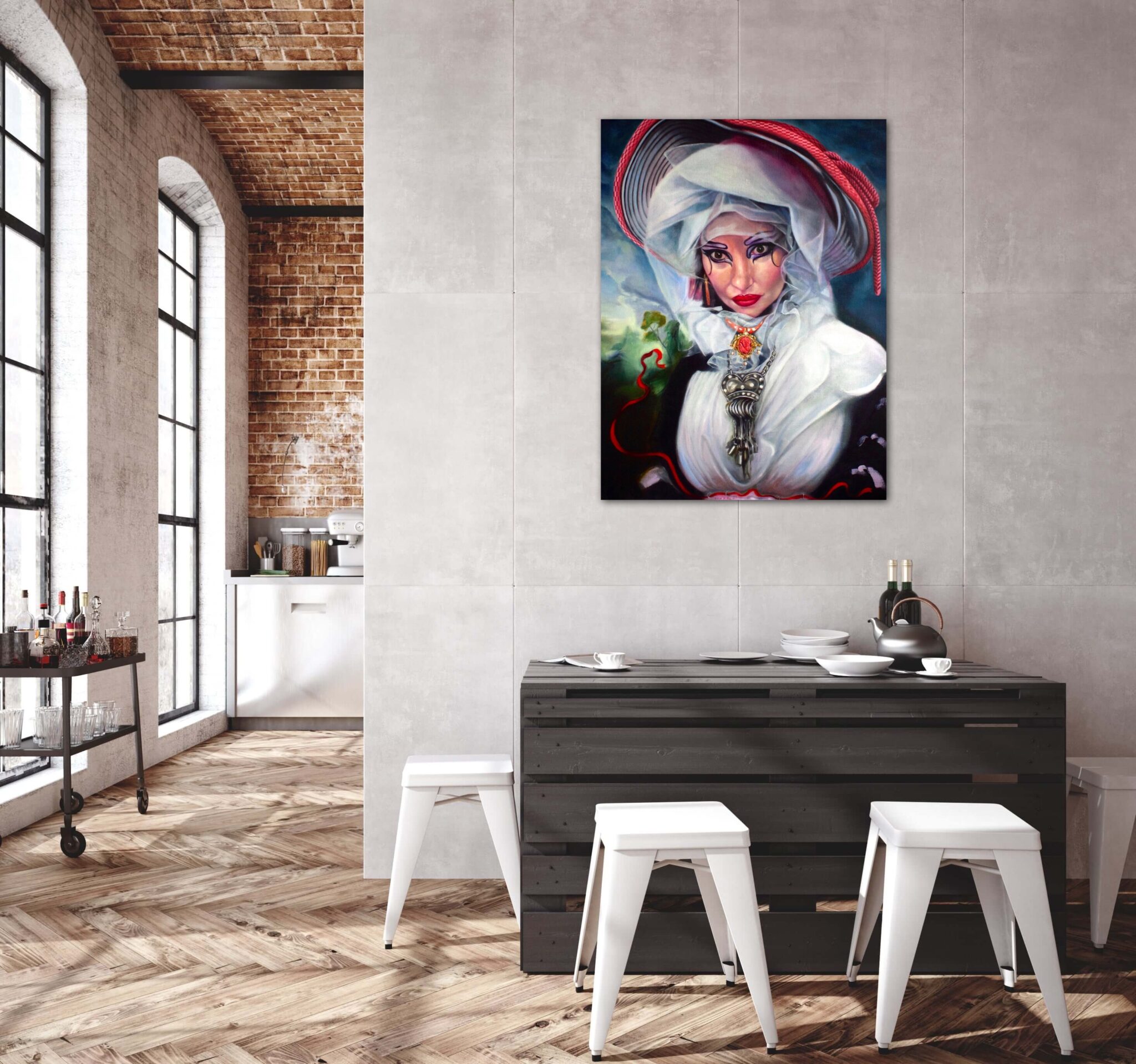 HRH Princess Julia by Georgina Clapham view in a room