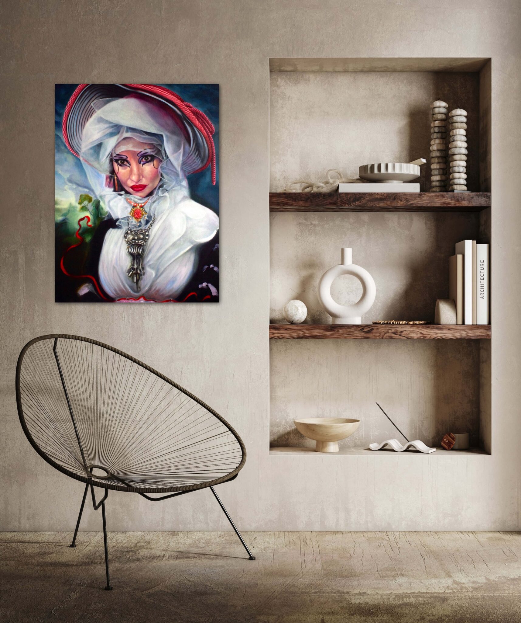 HRH Princess Julia by Georgina Clapham view in a room