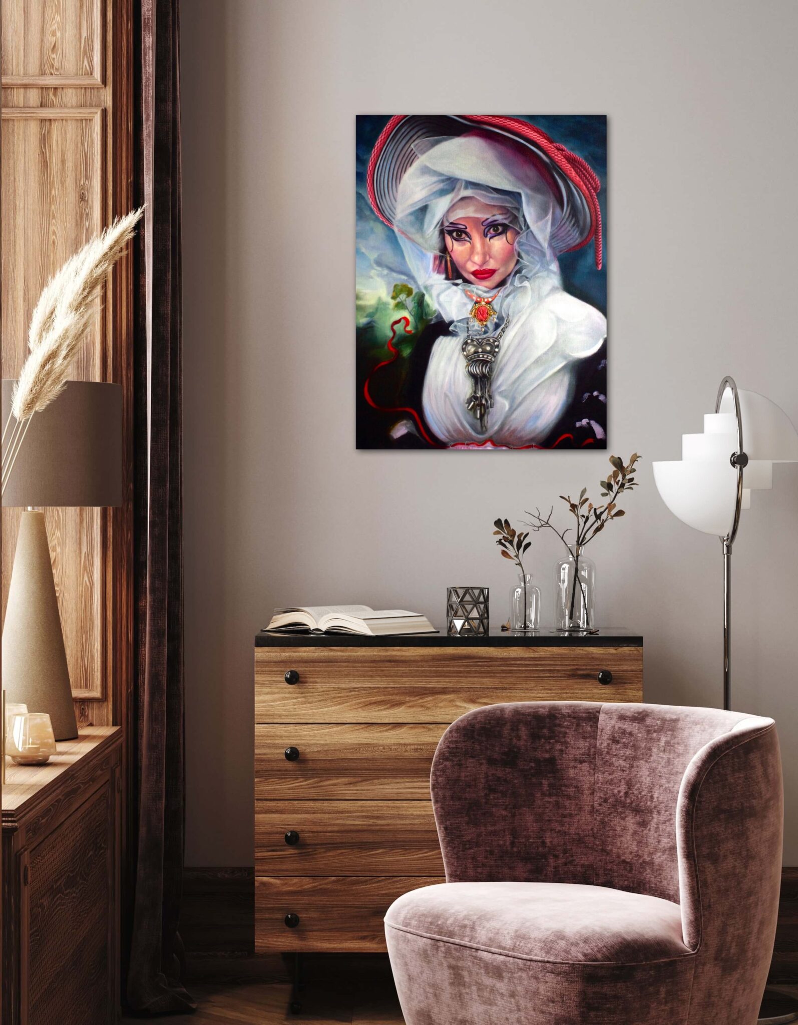 HRH Princess Julia by Georgina Clapham view in a room