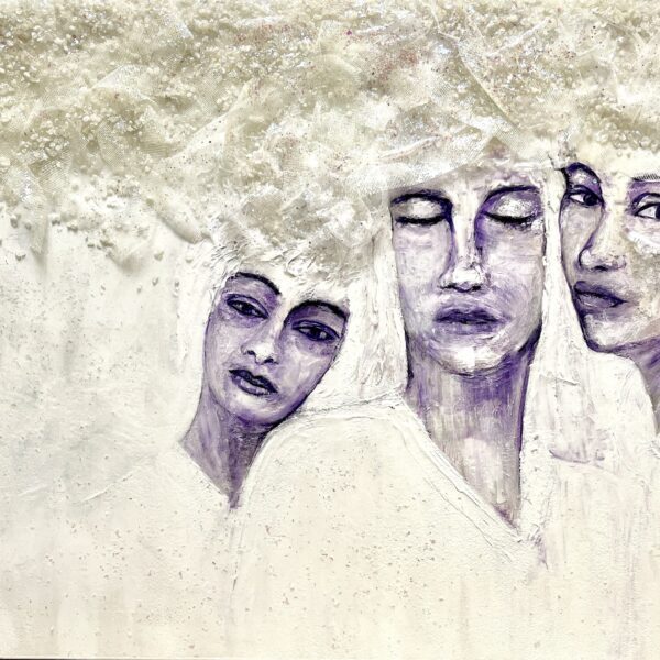 The Marriage Myth mixed media bride by Haleh Mashian