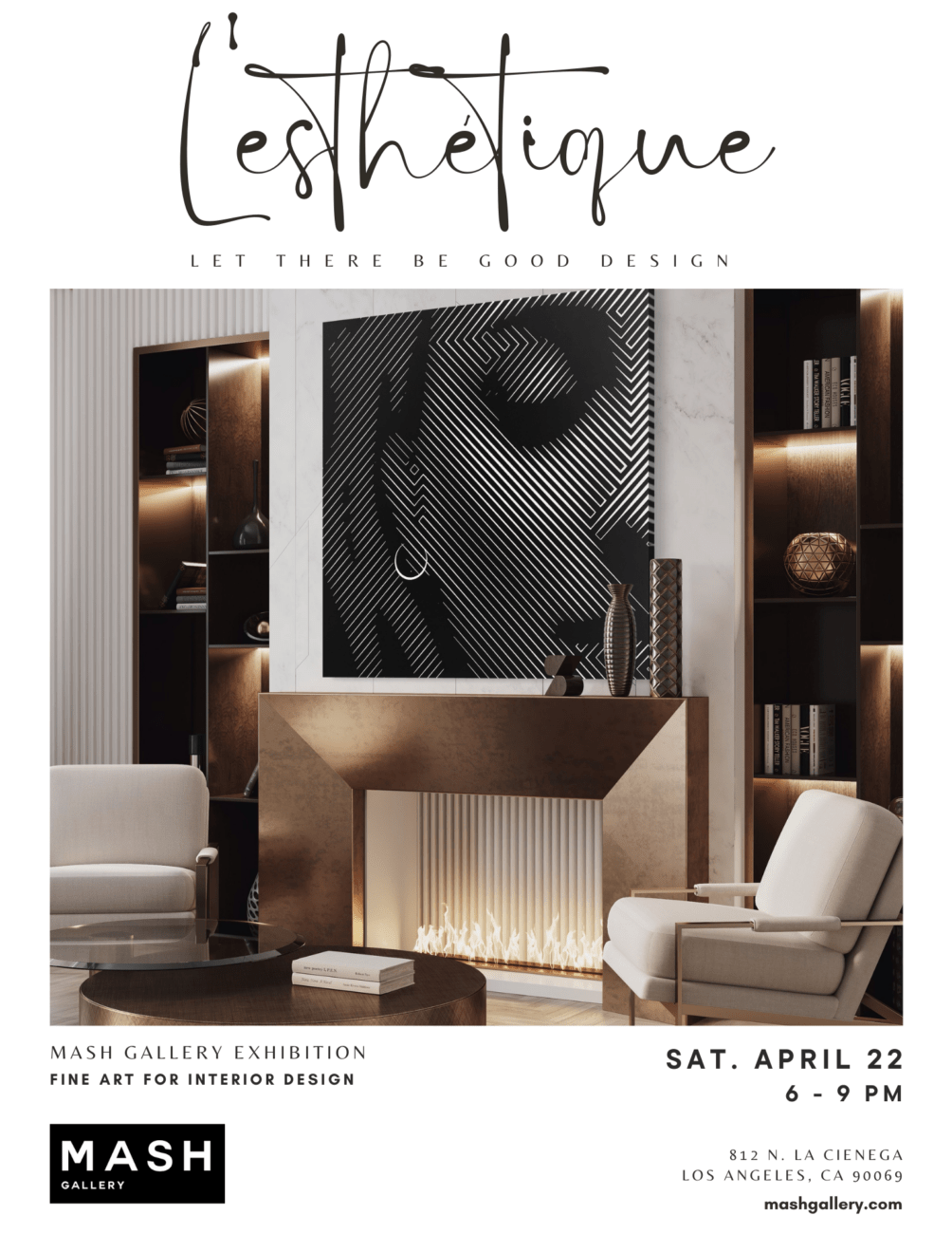 L'esthetique Exhibition event flyer