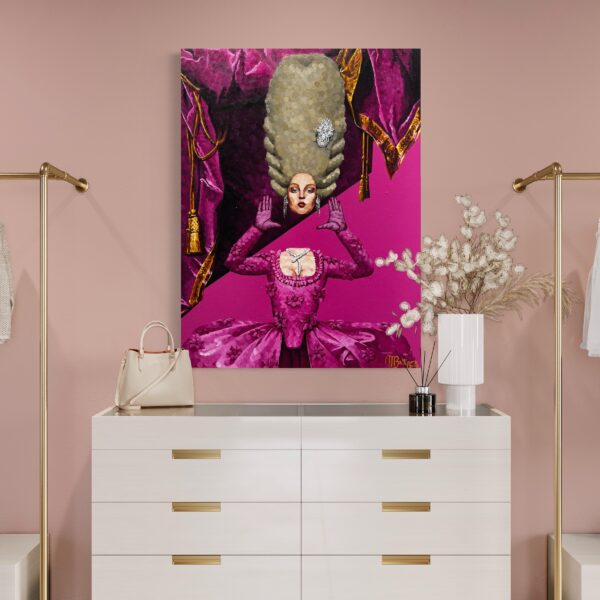 Marie Antoinette Pink by Mauritzio Battifora on display