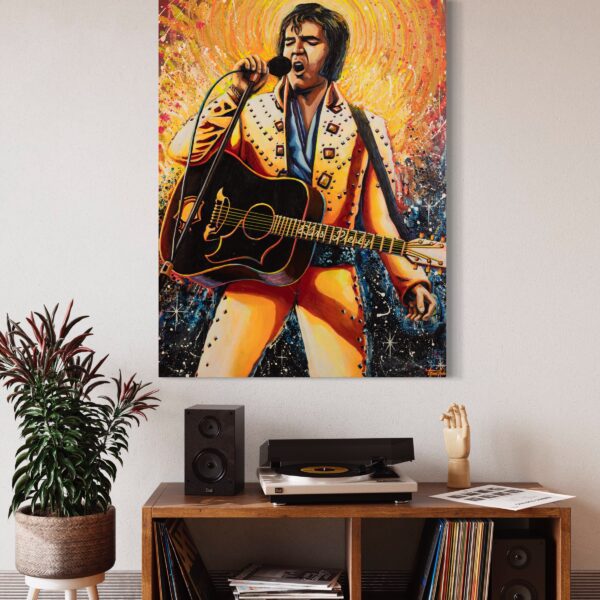 Trew Love Elvis artwork view in a room