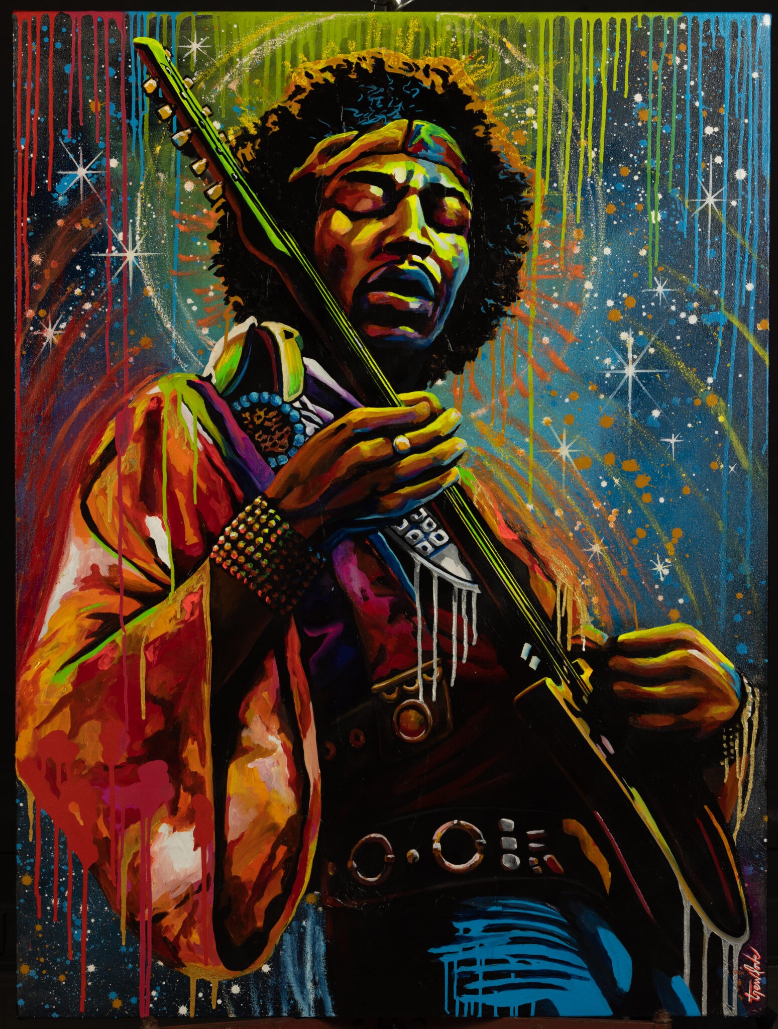 Trew Love Jimi Hendrix painting