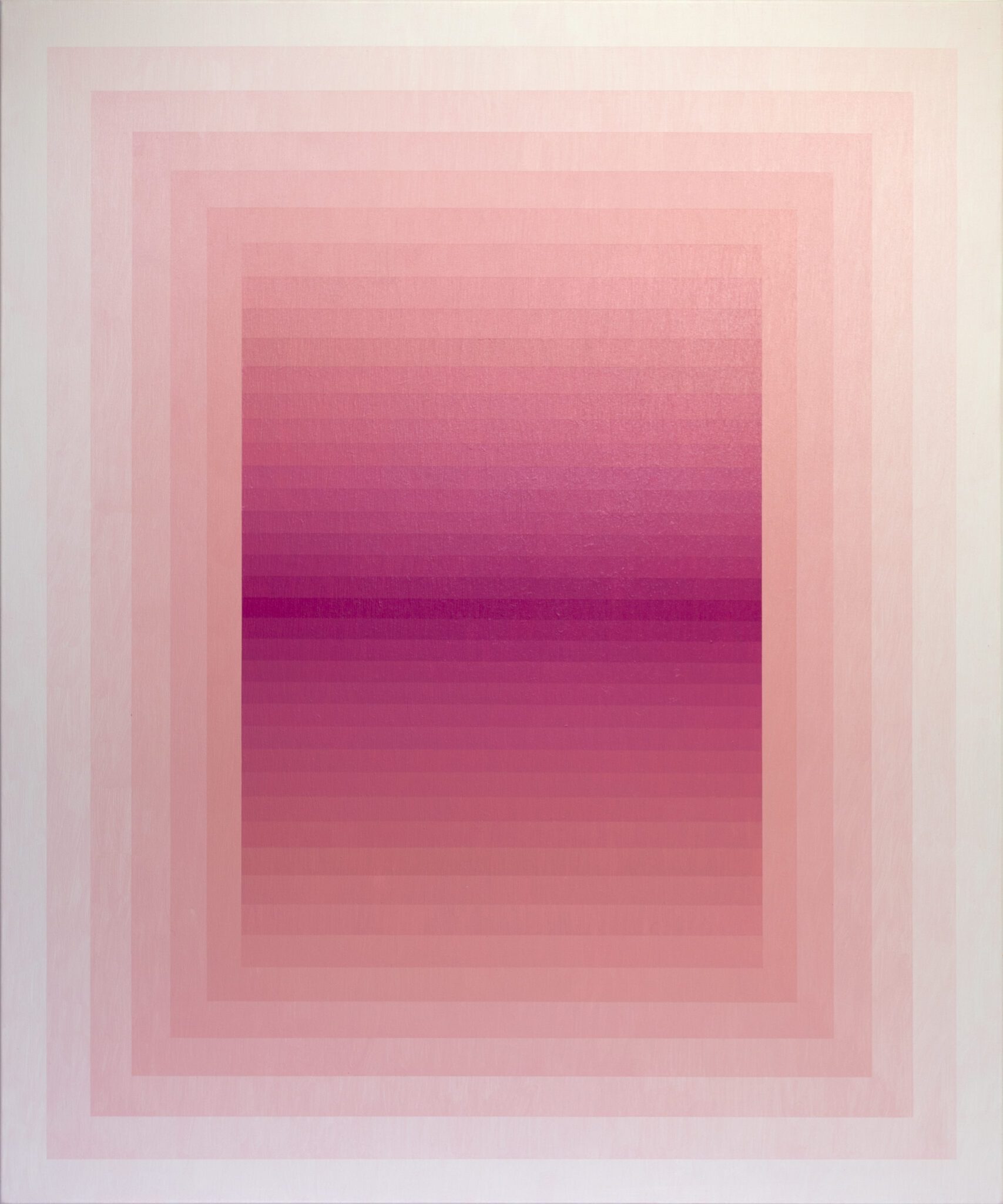 Geometric magenta painting by Andy Harwood