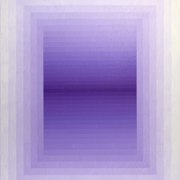 Geometric violet painting by Andy Harwood