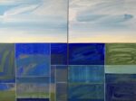 AH 9-20 diptych 36X48 A/C painting by David Kupferman