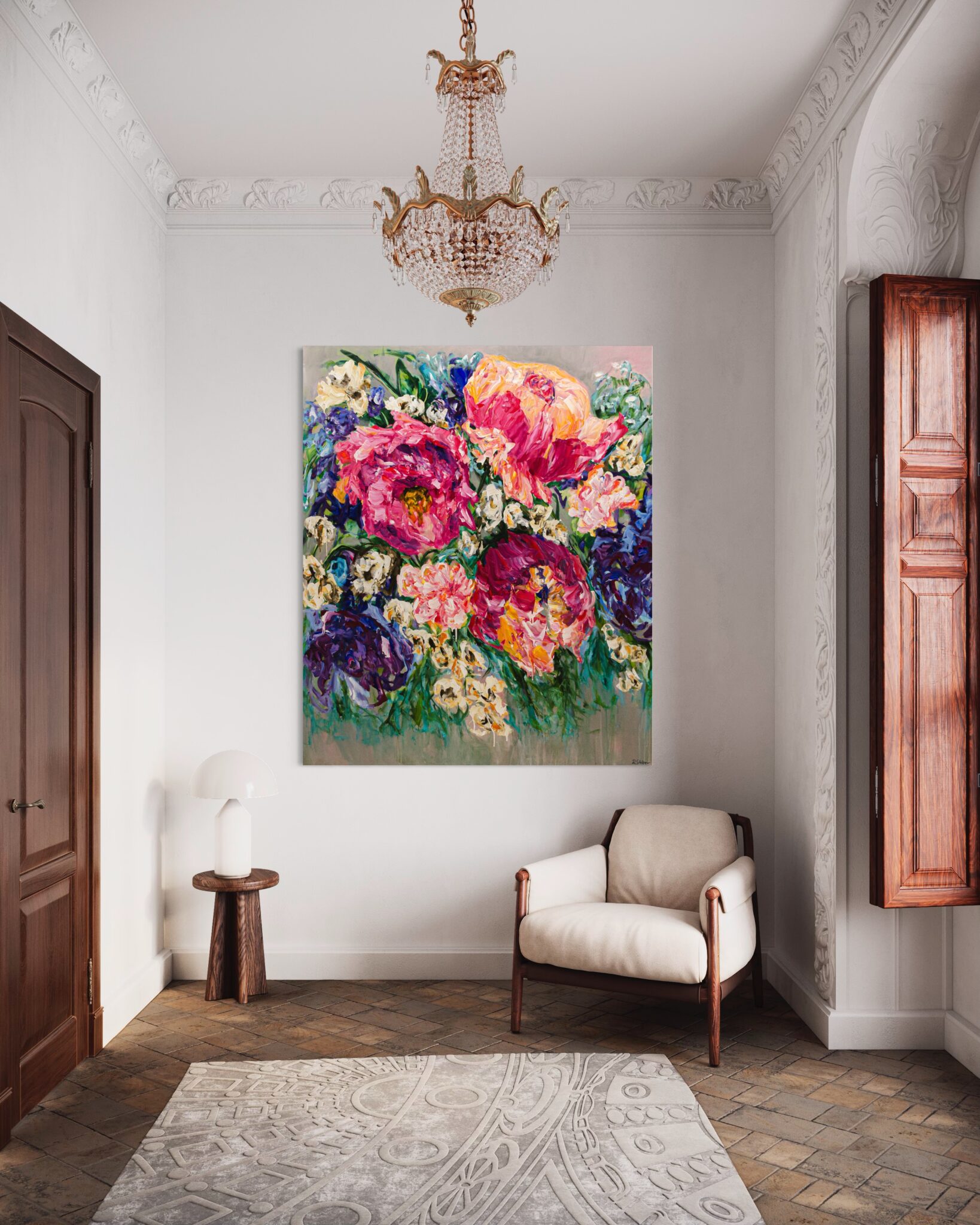 Ramona Stelzer Fragrance painting view in a room