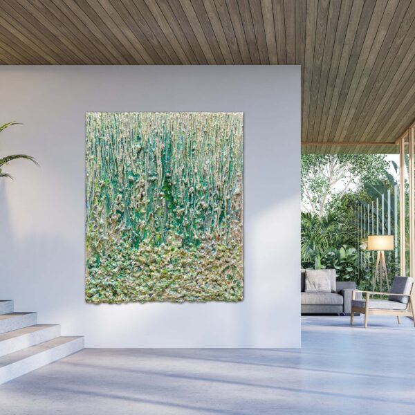 Cascading Oasis Haleh Mashian view in a room