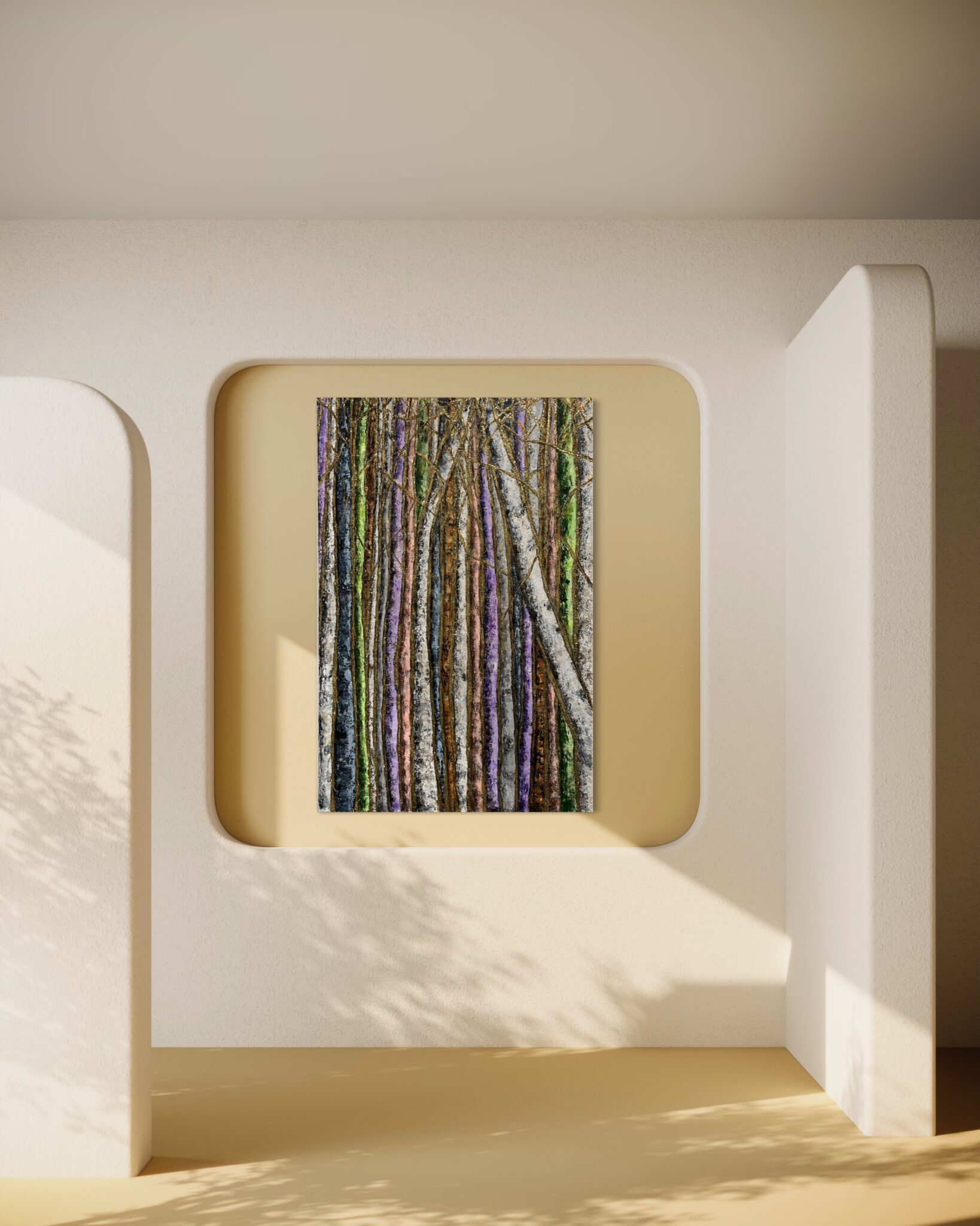 Golden Thread by Haleh Mashian view in a room