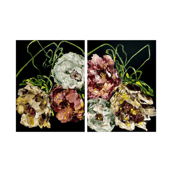 Ramona Stelzer Wildly Kissed diptych