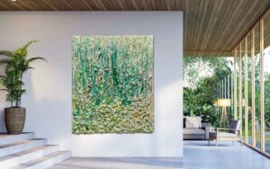 CASCADING OASIS by Haleh Mashian on display in a fusion of nature and clean lines